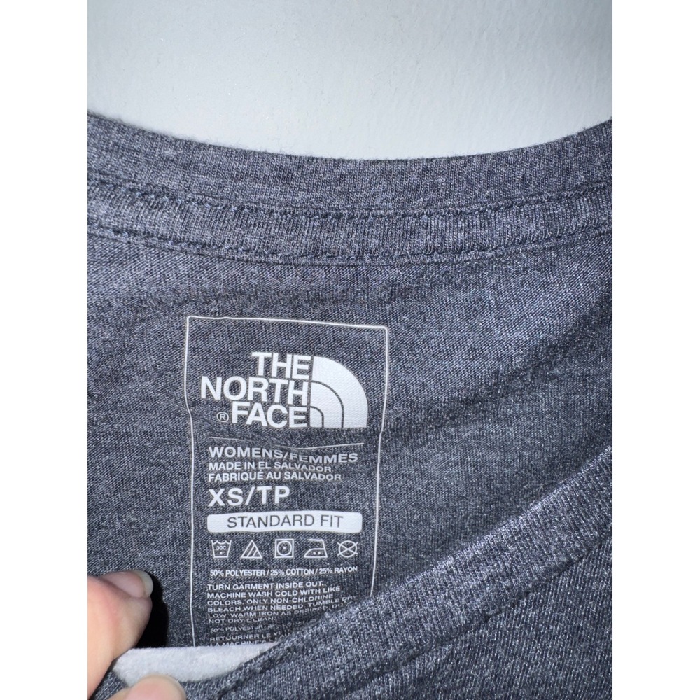 The North Face Womens XS Gray Americana Logo Tank Top Sleeveless Graphic Tee - Picture 3 of 4